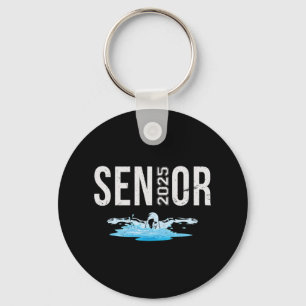 Senior Swim Team Member Cl Of 2025 Swimmer Vintage Keychain