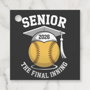 Senior The Final Inning 2026 Softball Graduation Favour Tags