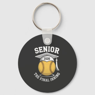 Senior The Final Inning 2026 Softball Graduation  Keychain