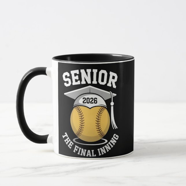 Senior The Final Inning 2026 Softball Graduation  Mug (Left)