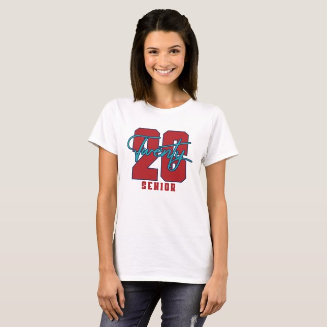  Senior Twenty Six PNG, Class of 2026, Senior 2026 T-Shirt (Front Full)