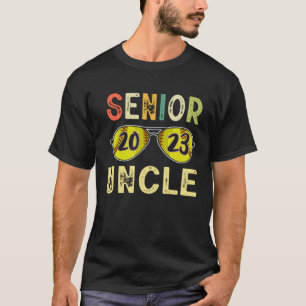Senior Uncle 2023 Uncle Proud Softball Senior Grad T-Shirt