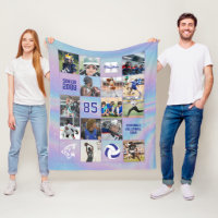 Senior Volleyball Team Custom Photo Iridescent