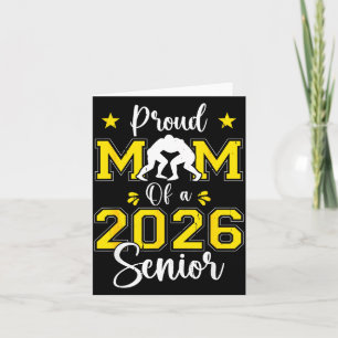Senior Wrestling Mom 2026 Senior Mom Cl Of 2026  Card