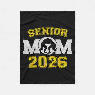 Senior wrestling mom 2026 senior mom class of 2026 fleece blanket