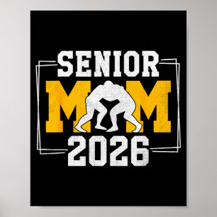 Senior wrestling mom 2026 senior mom class of 2026 poster