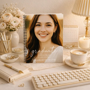 Senior year graduation photo script notebook