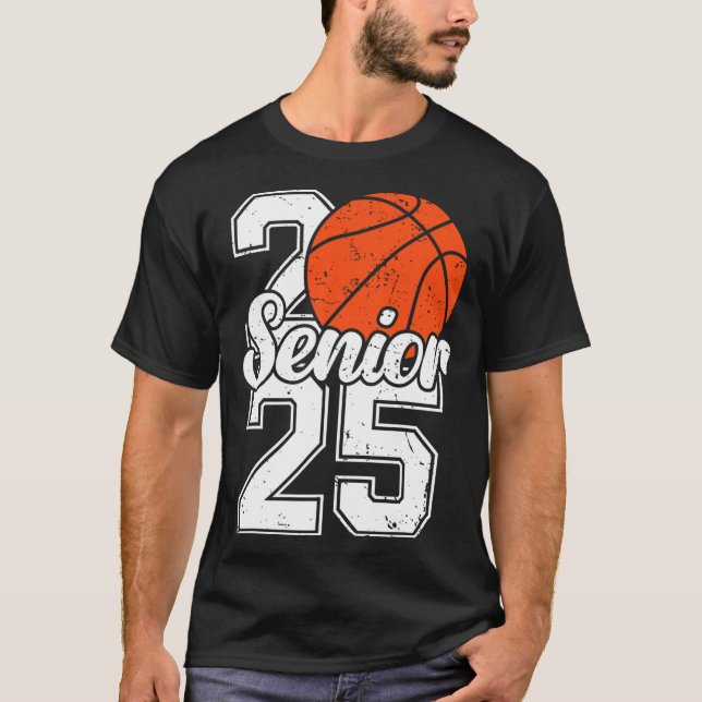 Seniors 25 Graduation Sketll Player Funny Cl Of 20 T-Shirt (Front)