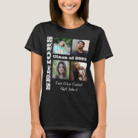Seniors Class Friends Photo Collage T-Shirt
