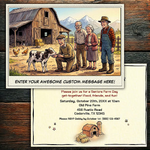 Seniors Day at the Farm Invitation