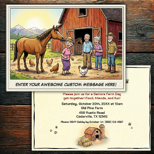 Seniors Day at the Farm Invitation