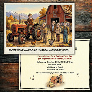 Seniors Day at the Farm Invitation