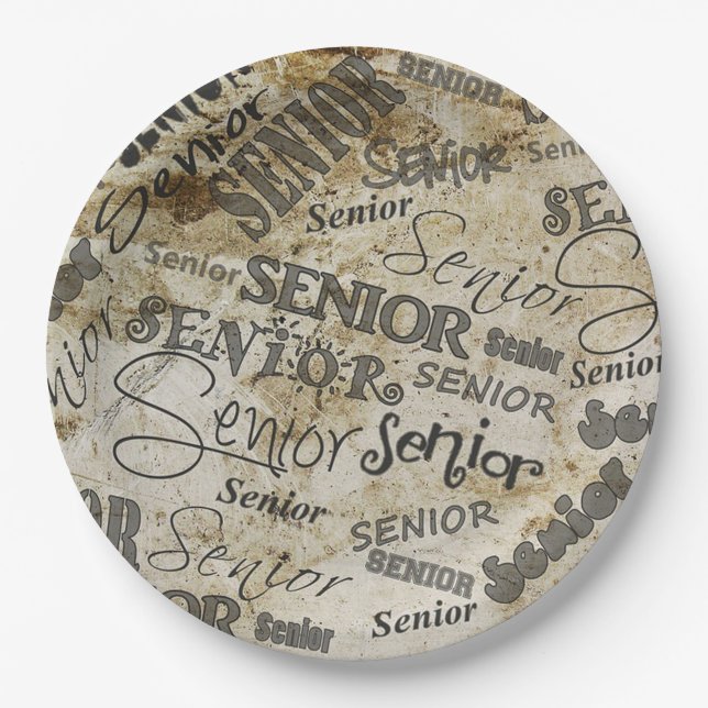 Seniors  paper plate (Front)