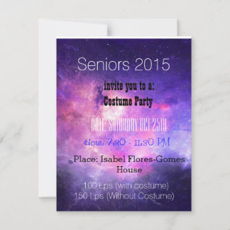 Seniors party invitation
