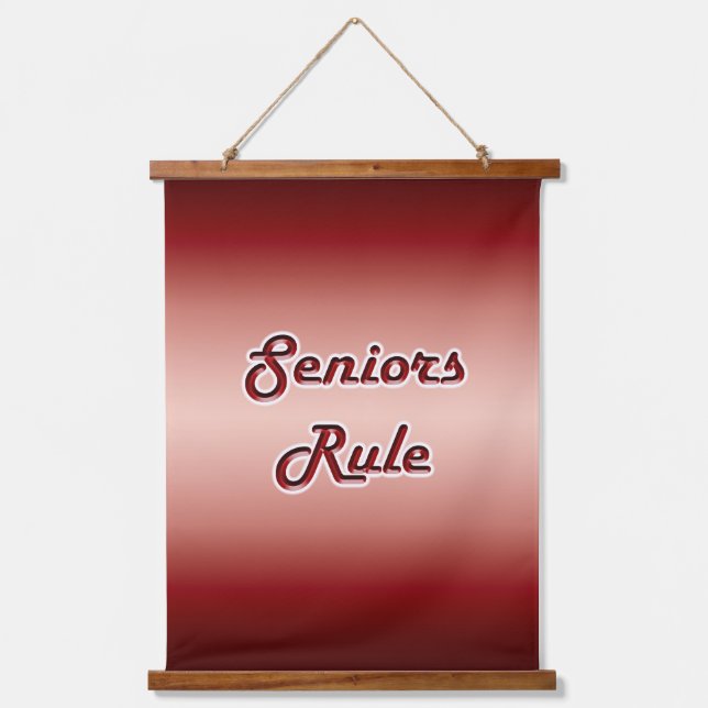 Seniors Rule Hanging Tapestry (Front)