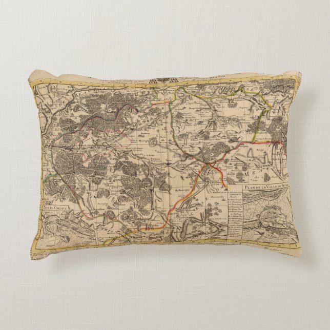 Senlis France Decorative Pillow (Front)