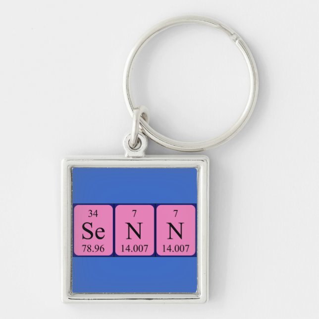 Senn periodic table name keyring (Front)