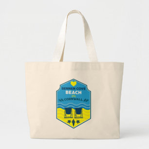 Sennen Cove Beach Cornwall Large Tote Bag