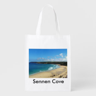 Sennen Cove Cornwall England Reusable Grocery Bag
