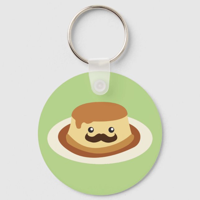 Señor Flan Keychain (Front)