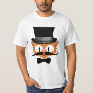 Señor Gato™ Handlebar Moustache Cat With Top Hat