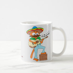 Señor Gato™ Singing Mexican Moustache Cat w/ Gu Coffee Mug
