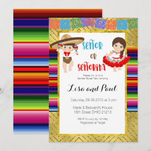 Señor Or Señorita Genre révéler invitation Fiesta