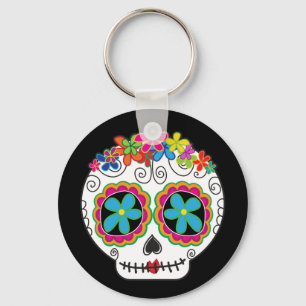 Señorita Calavera Day of the Dead Sugar Skull Keychain
