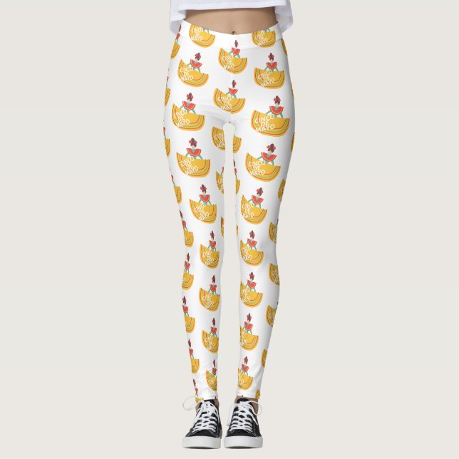 senorita cinco de mayo leggings (Front)