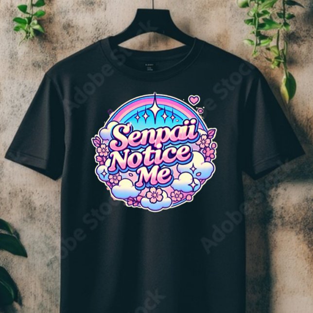 Senpai Notice Me T-Shirt (Creator Uploaded)