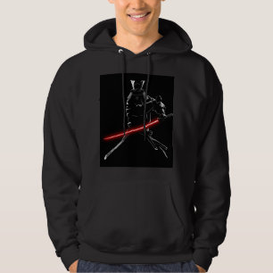 SenpaiXEL Moonlit Samurai Silhouette Hoodie