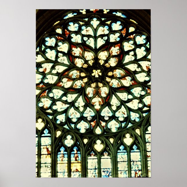 SENS CATHEDRAL ROSE WINDOW POSTER (Front)