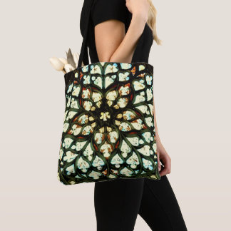 SENS CATHEDRAL STAINED GLASS WINDOW TOTE BAG