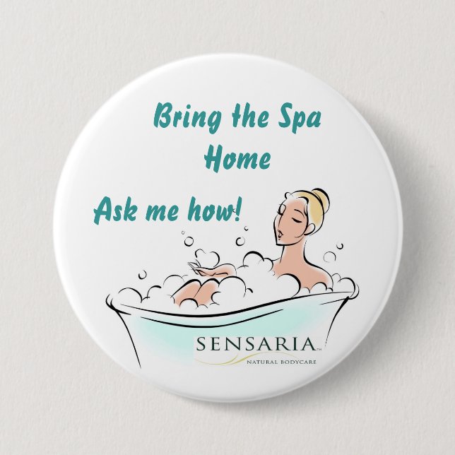 Sensaria 3 Inch Round Button (Front)