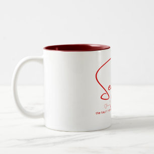 Sensation Pulse Heartline Two-Tone Coffee Mug