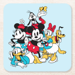 Sensational 6   A Classic Group Shot Square Paper Coaster