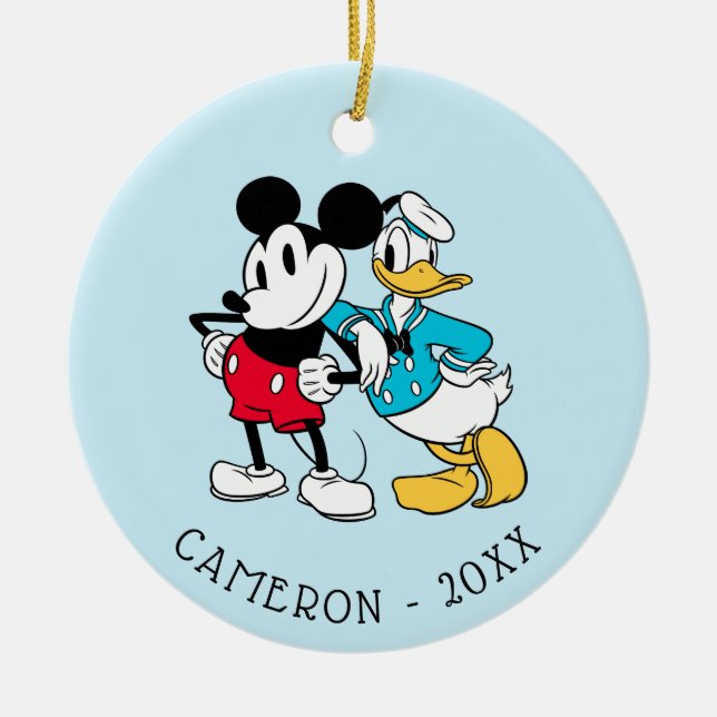 Sensational 6  | Mickey Mouse & Donald Duck Ceramic Ornament (Front)