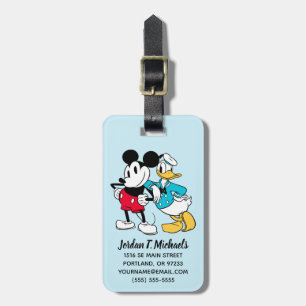 Sensational 6 Mickey Mouse & Donald Duck Luggage Tag