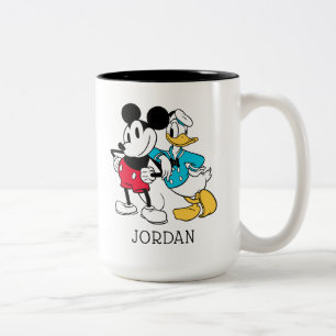 Sensational 6    Mickey Mouse & Donald Duck Two-Tone Coffee Mug