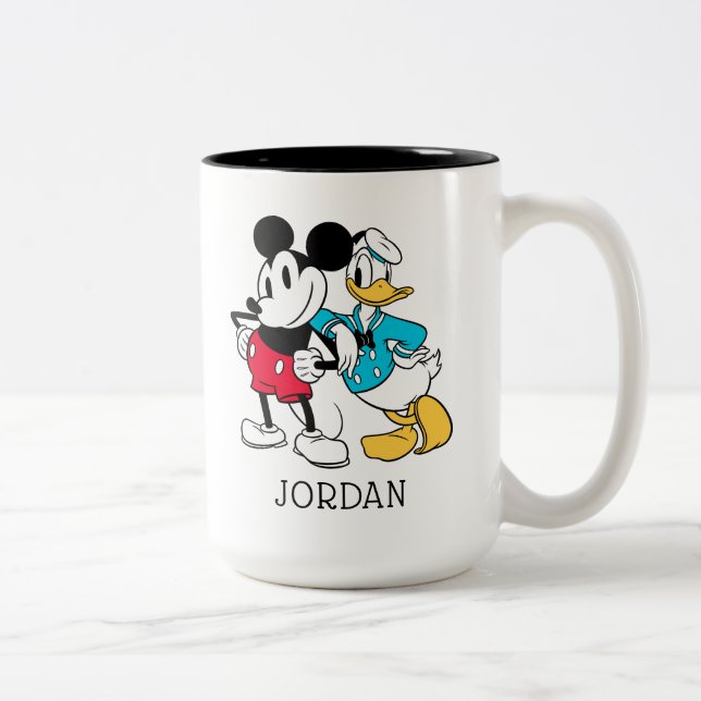 Sensational 6  | Mickey Mouse & Donald Duck Two-Tone Coffee Mug (Right)