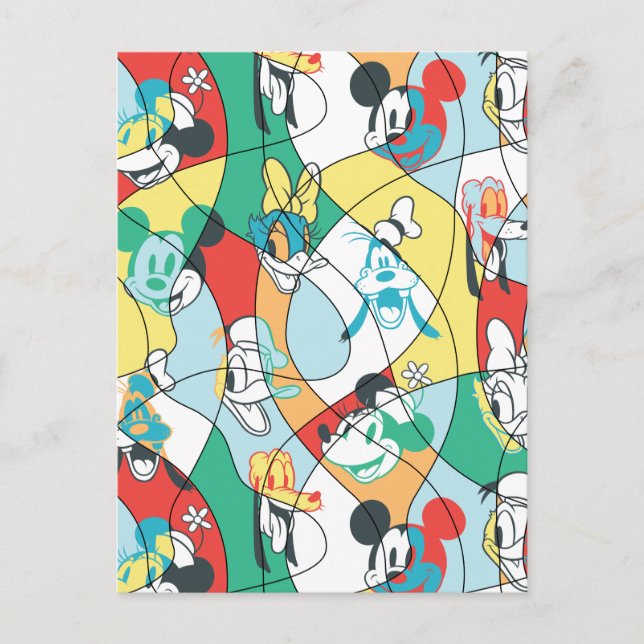 Sensational 6  | Modern Art Pattern Postcard (Front)