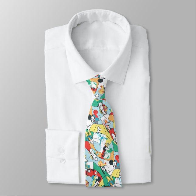 Sensational 6  | Modern Art Pattern Tie (Tied)