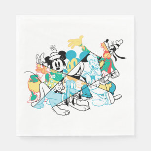 Sensational 6 Modern Group of Friends Napkin