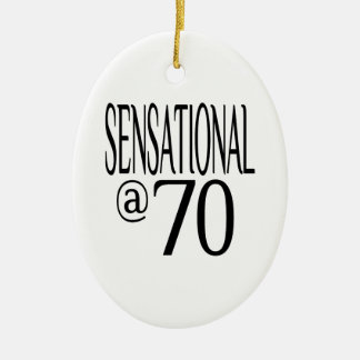Sensational at Seventy Ceramic Ornament