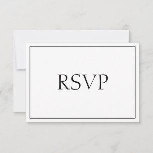 Sensational Black and White Response RSVP