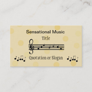 Sensational Music Business Card