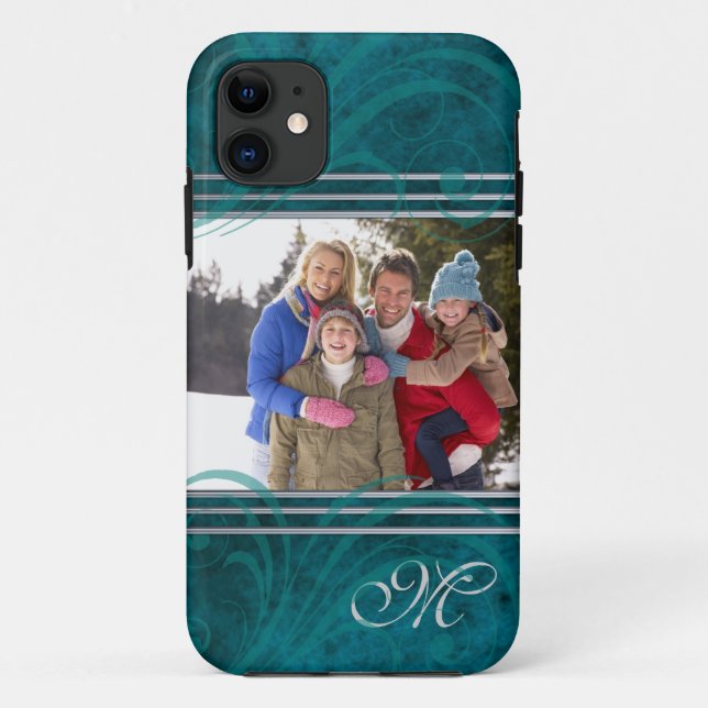 Sensational Teal Flair Photo Iphone Five Case (Back)