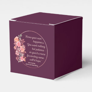 Sense And Sensibility Quote I - Cute Style Favor Box