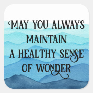 Sense of Wonder Square Sticker