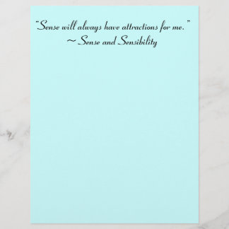Sense Will Always Attract Me Jane Austen Quote